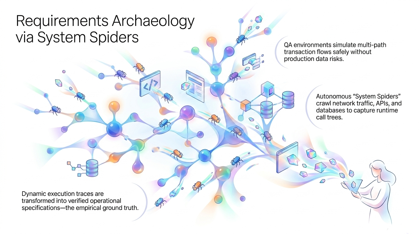 Requirements archaeology via System Spiders