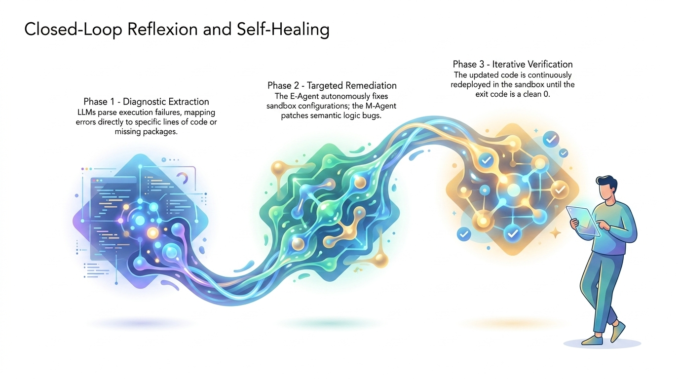 Closed-loop reflexion and self-healing