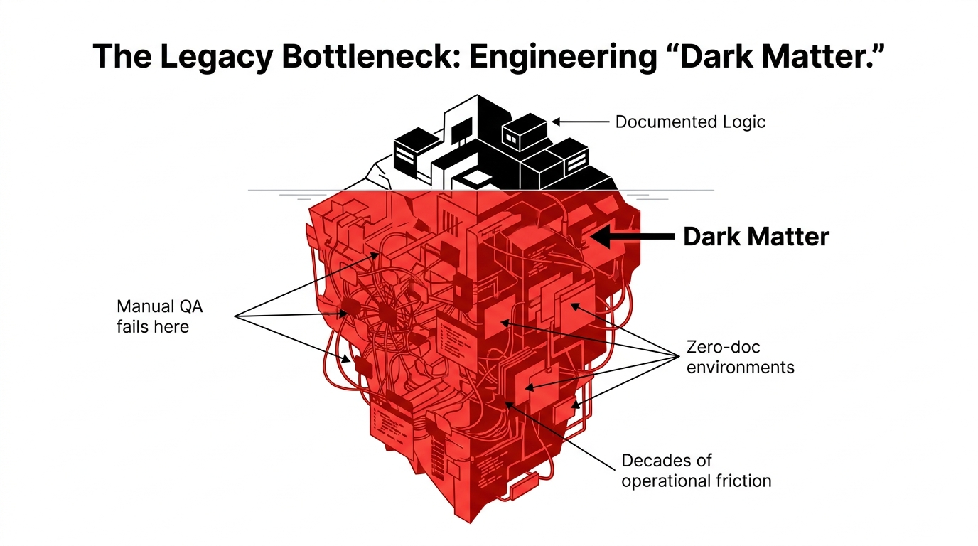 Legacy engineering dark matter beneath documented logic