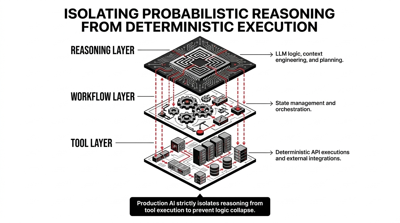 Reasoning, workflow, and tool layers