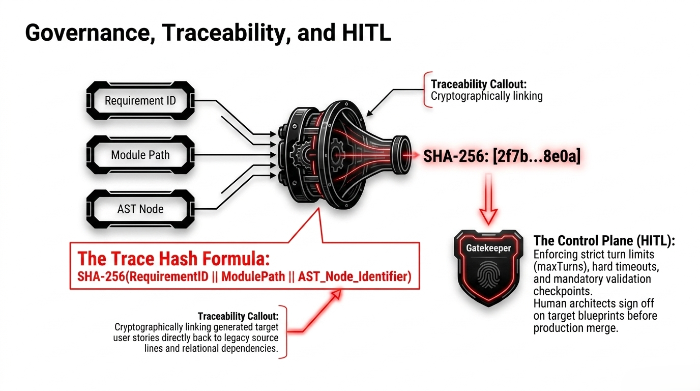 Governance traceability and human-in-the-loop control