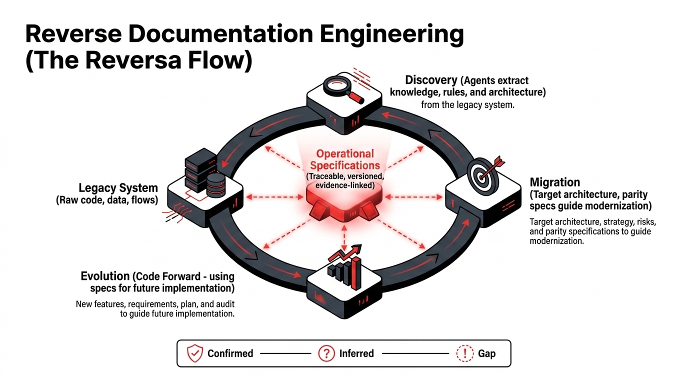 Reverse documentation engineering and operational specifications