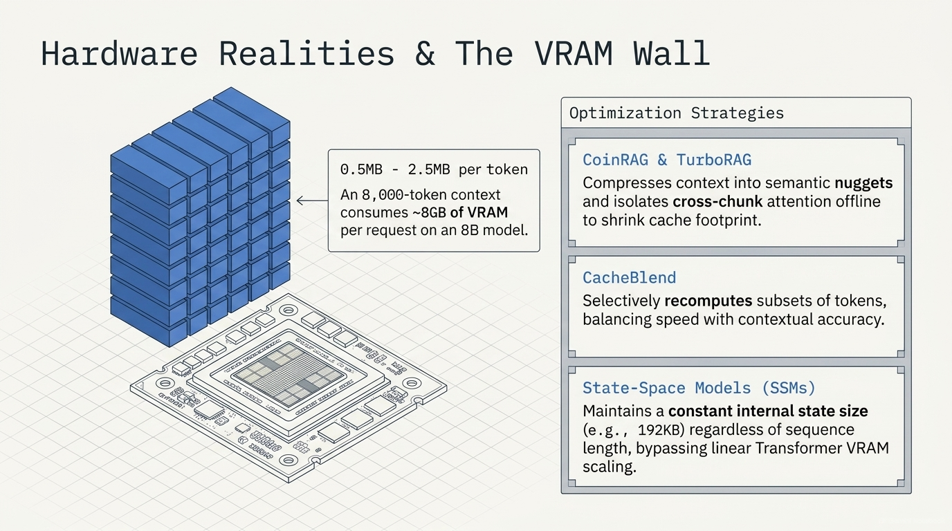 KV-cache hardware footprint and optimization strategies